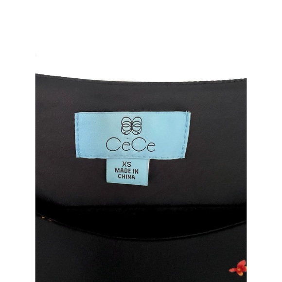 NWT Cece by Cynthia Steffe Black Blustery Buds Floral Shift Dress - Picture 3 of 8